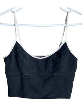 Aerie Real Good Bralette Black Tank Bra Casual Crop Top Comfort Wireless Wom M